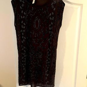 Sequin pewter dress